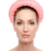 PEACH RAFFIA CROWN