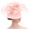 CORAL LIGHT PINK SLANTED WITH FEATHERS AND BOWS - Image 3