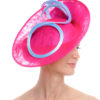 FUCHSIA SAUCER WITH BLUE FLOWER AND LOOPS - Image 3