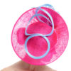 FUCHSIA SAUCER WITH BLUE FLOWER AND LOOPS - Image 4
