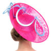 FUCHSIA SAUCER WITH BLUE FLOWER AND LOOPS - Image 5