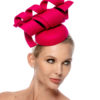 MAGENTA FELT CAP WITH SPIRALS - Image 4