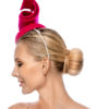 MAGENTA FELT CAP WITH SPIRALS - Image 3
