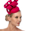 MAGENTA FELT CAP WITH SPIRALS - Image 2