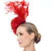 RED HYDRANGEA AND FEATHER - Image 2