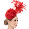 RED HYDRANGEA AND FEATHER - Image 3