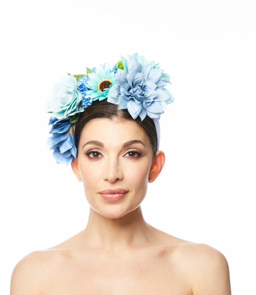 MUTED BLUE FLOWER CROWN Shapoh
