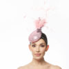 SEQUIN COCKTAIL HAT IN LIGHT PINK - Image 2