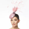 SEQUIN COCKTAIL HAT IN LIGHT PINK - Image 3