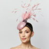 SEQUIN COCKTAIL HAT IN LIGHT PINK - Image 4