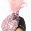 SEQUIN COCKTAIL HAT IN LIGHT PINK - Image 7
