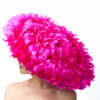 VERY LARGE NEON PINK FEATHER HAT - Image 4