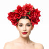 RED ROSE FLOWER CROWN