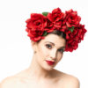 RED ROSE FLOWER CROWN - Image 3
