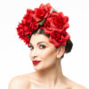 RED ROSE FLOWER CROWN - Image 4