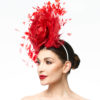 RED FLOWER WITH EXPLODING FEATHERS - Image 4