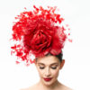 RED FLOWER WITH EXPLODING FEATHERS - Image 6