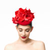 RED CAP WITH RED FLOWERS AND FOLIAGE - Image 6