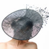 Large black disc with black and white feathers - Image 2