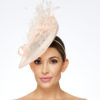 Pale Pink Disc with Feather Embellishment