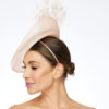 Pale Pink Disc with Feather Embellishment - Image 2