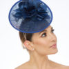 Navy Blue Disc with Flowers Above and Below - Image 3
