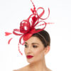 Red Cap with Loops and Feathers - Image 2