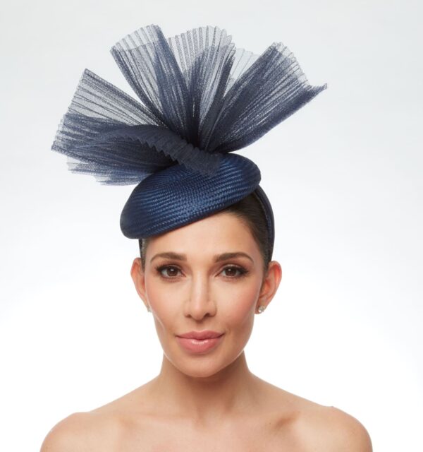 Navy cap with fan