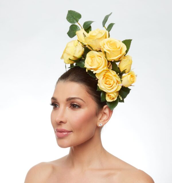 Yellow roses headband - Image 2