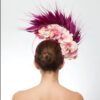Pink and mauve feather flower crown - Image 4