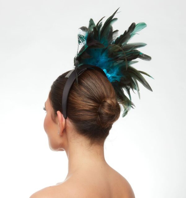 Teal flower feathers - Image 3