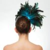 Teal flower feathers - Image 4