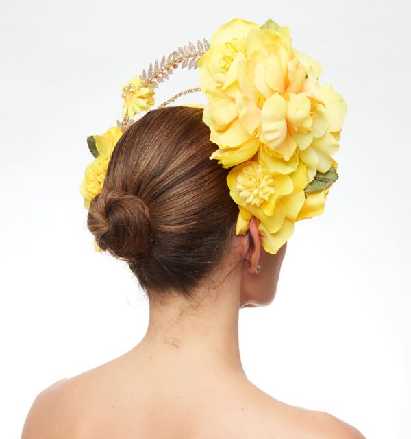 Bright yellow flower crown - Image 5