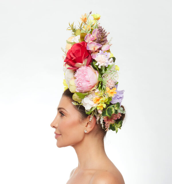 Giant "Garden of Flowers" crown in earthy tones - Image 3