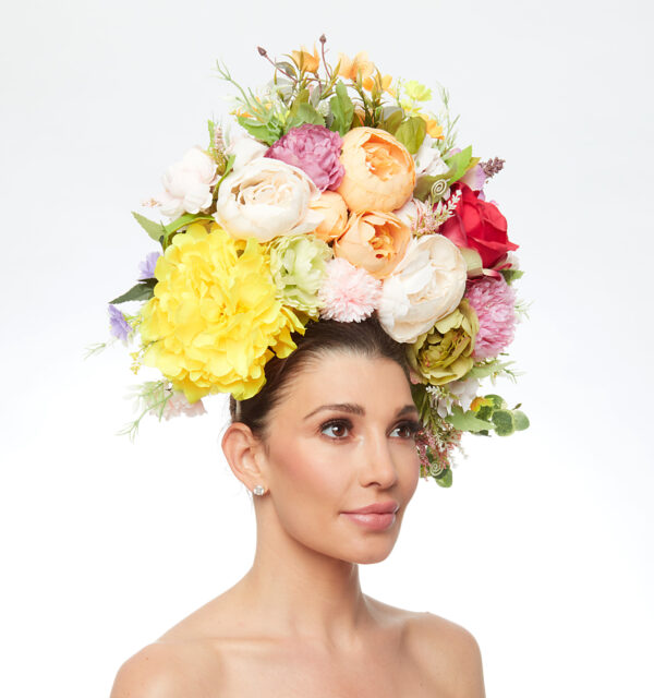 Giant "Garden of Flowers" crown in earthy tones - Image 5