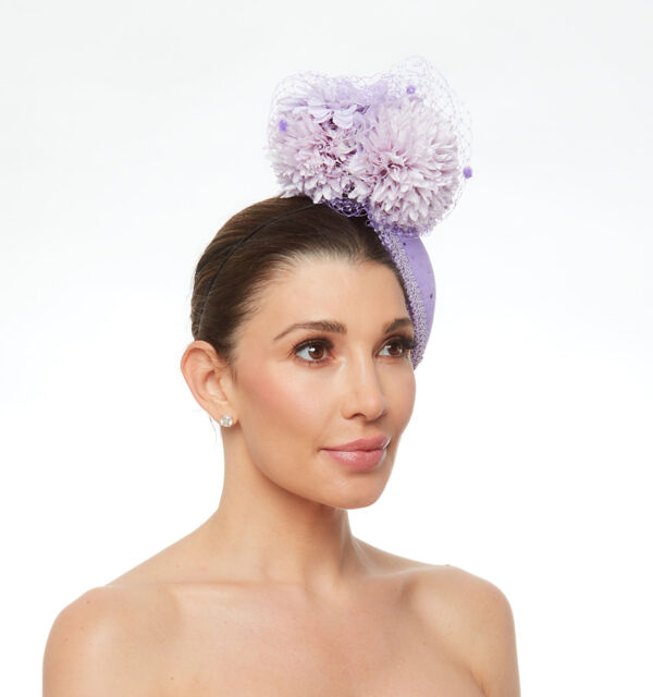 Oval cap in lavender - Image 2