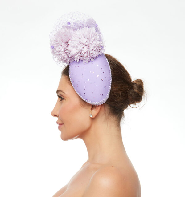 Oval cap in lavender - Image 3