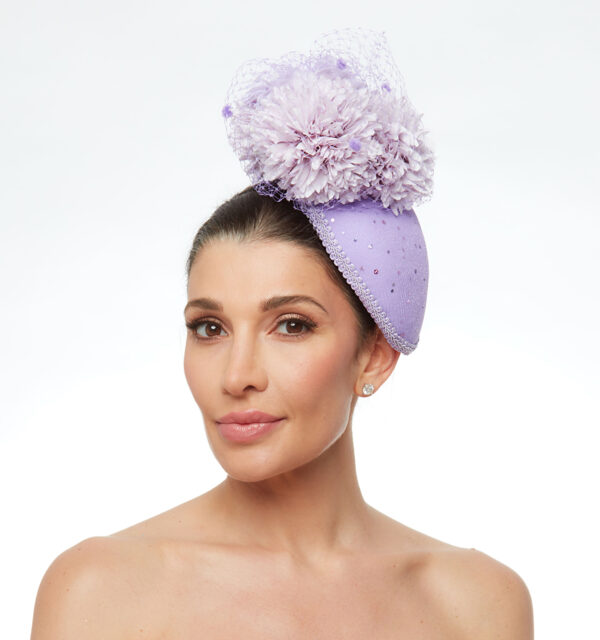 Oval cap in lavender