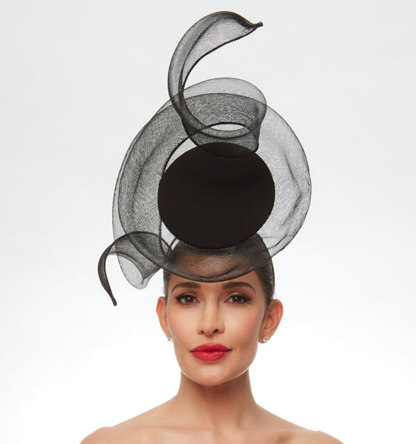 Black swirly percher